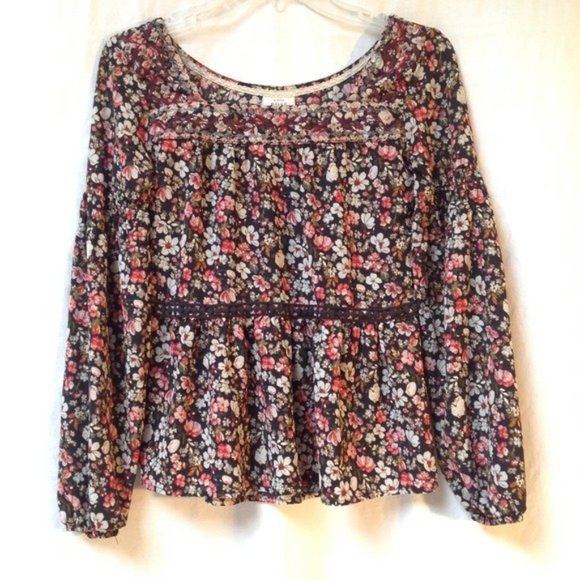 Robe Knox Rose Imprimé Floral – Manches 3/4, Bordure Crochet, Taille XS, Neuve